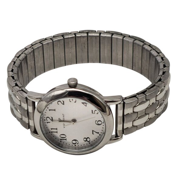 VP Viewpoint by Timex Stainless Steel Analog Watch Expansion Band Silver Black - Picture 5 of 7